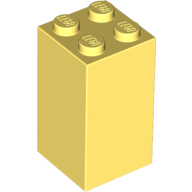 Lego kostka (kostička) 2x2x3, světle žlutá jasná (6109695)